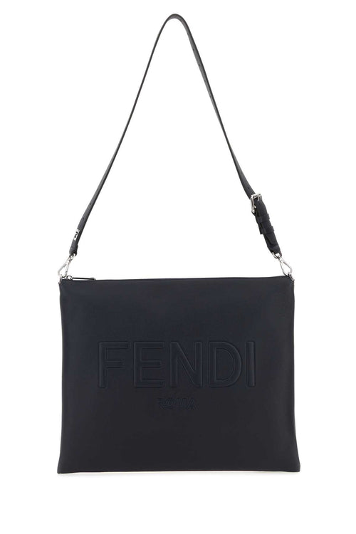 FENDI BORSA For Men Exterior: 100% Leather Lining: 100% Suede Finishing: Silver metal