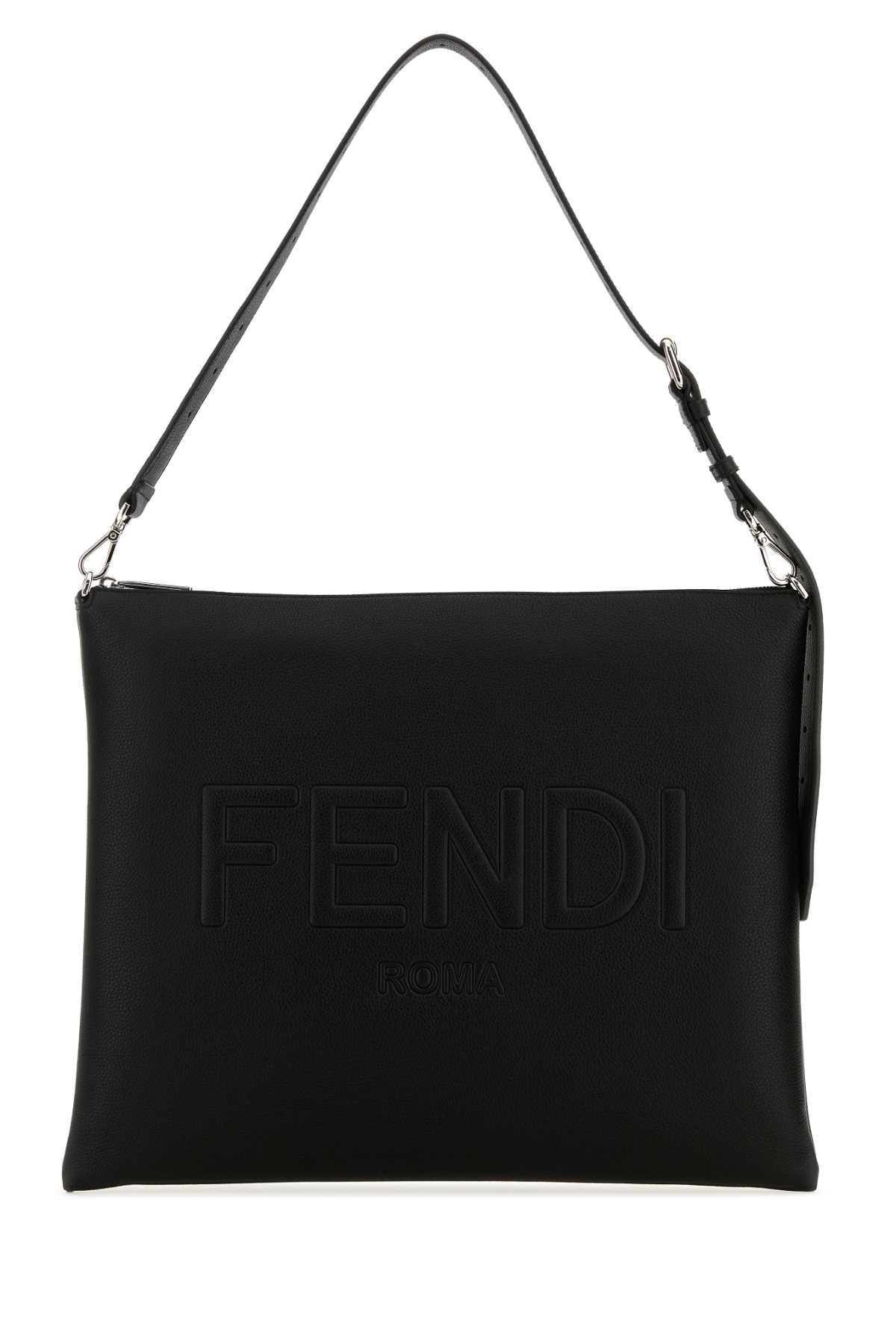FENDI FENDI ROMA LEATHER For Men Exterior: 100% Leather Lining: 100% Suede Finishing: Silver metal