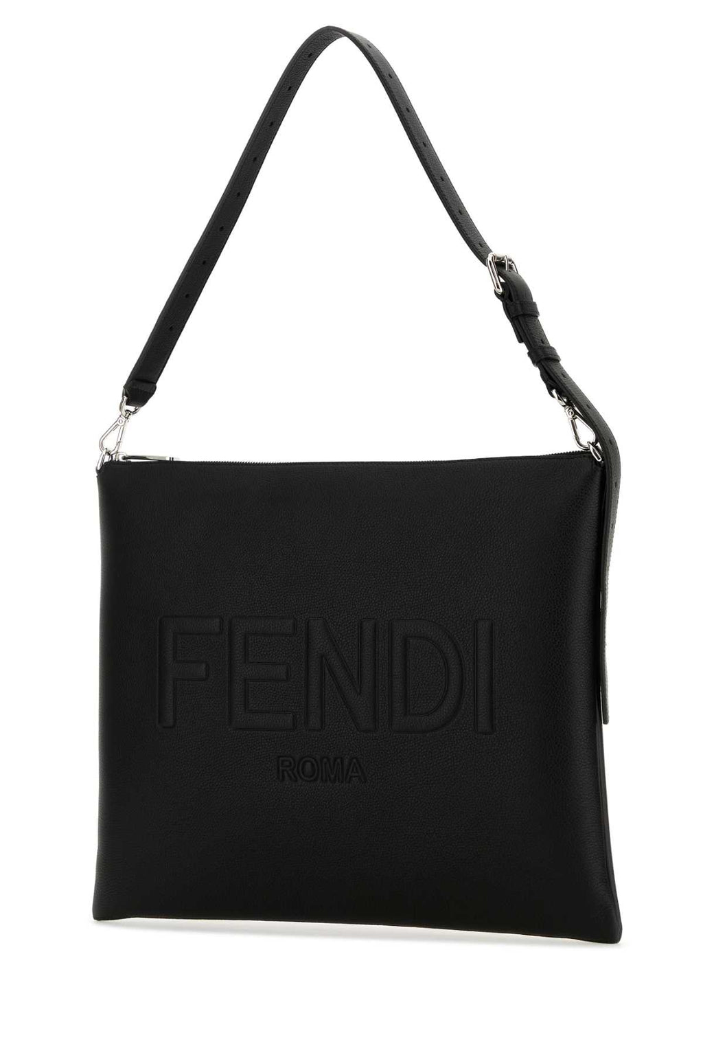 FENDI FENDI ROMA LEATHER For Men Exterior: 100% Leather Lining: 100% Suede Finishing: Silver metal
