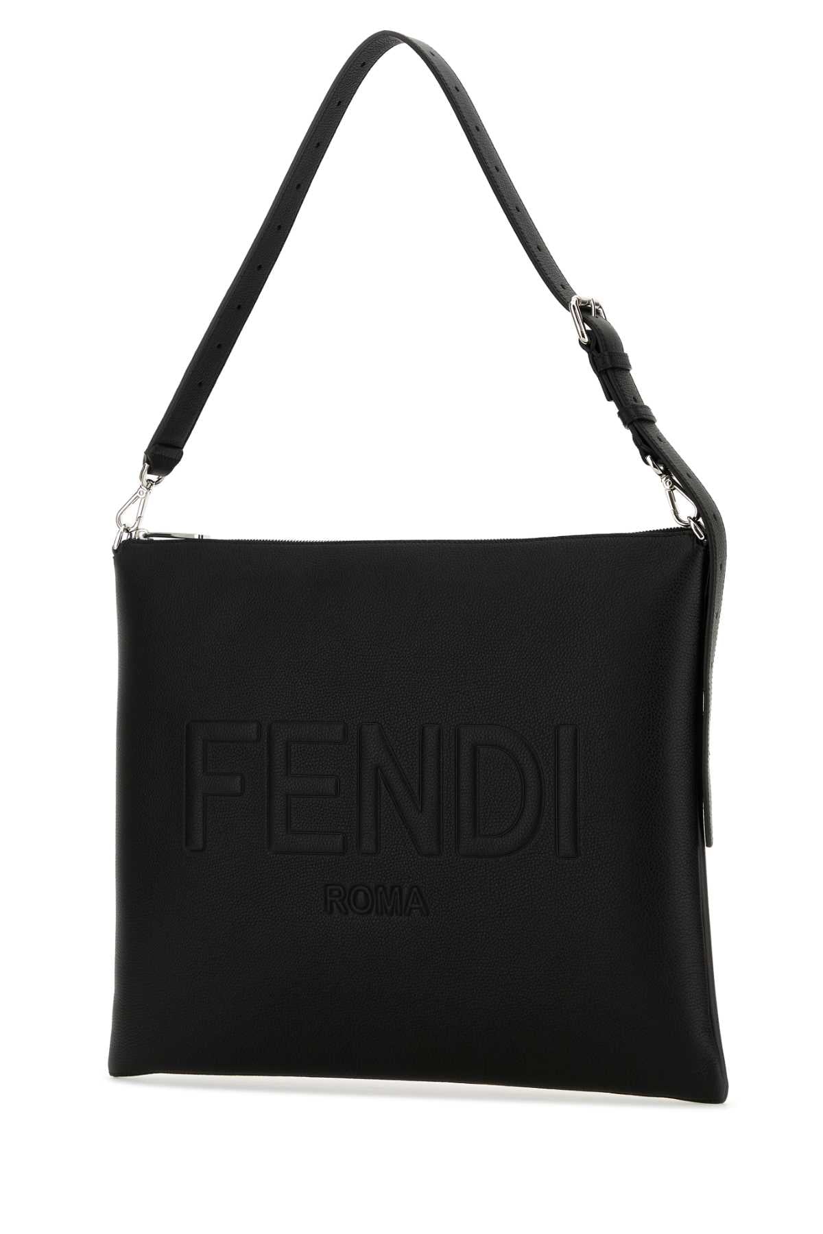 FENDI FENDI ROMA LEATHER For Men Exterior: 100% Leather Lining: 100% Suede Finishing: Silver metal