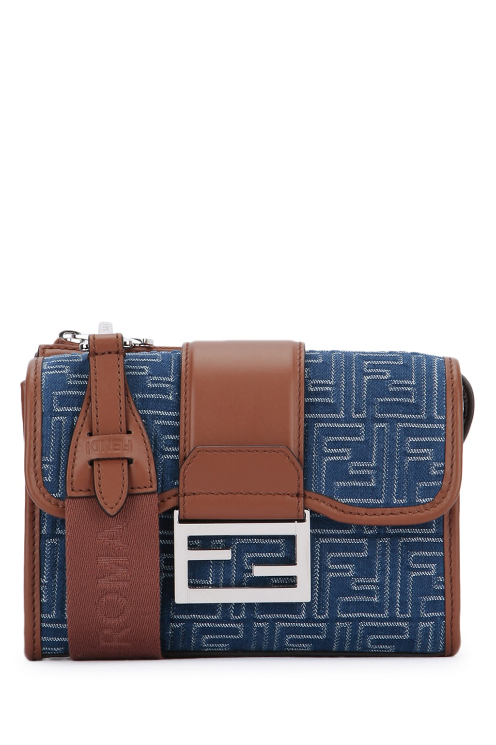 FENDI BAGUETTE DOUBLE DENIM FF/DENIM For Men 100% LEATHER