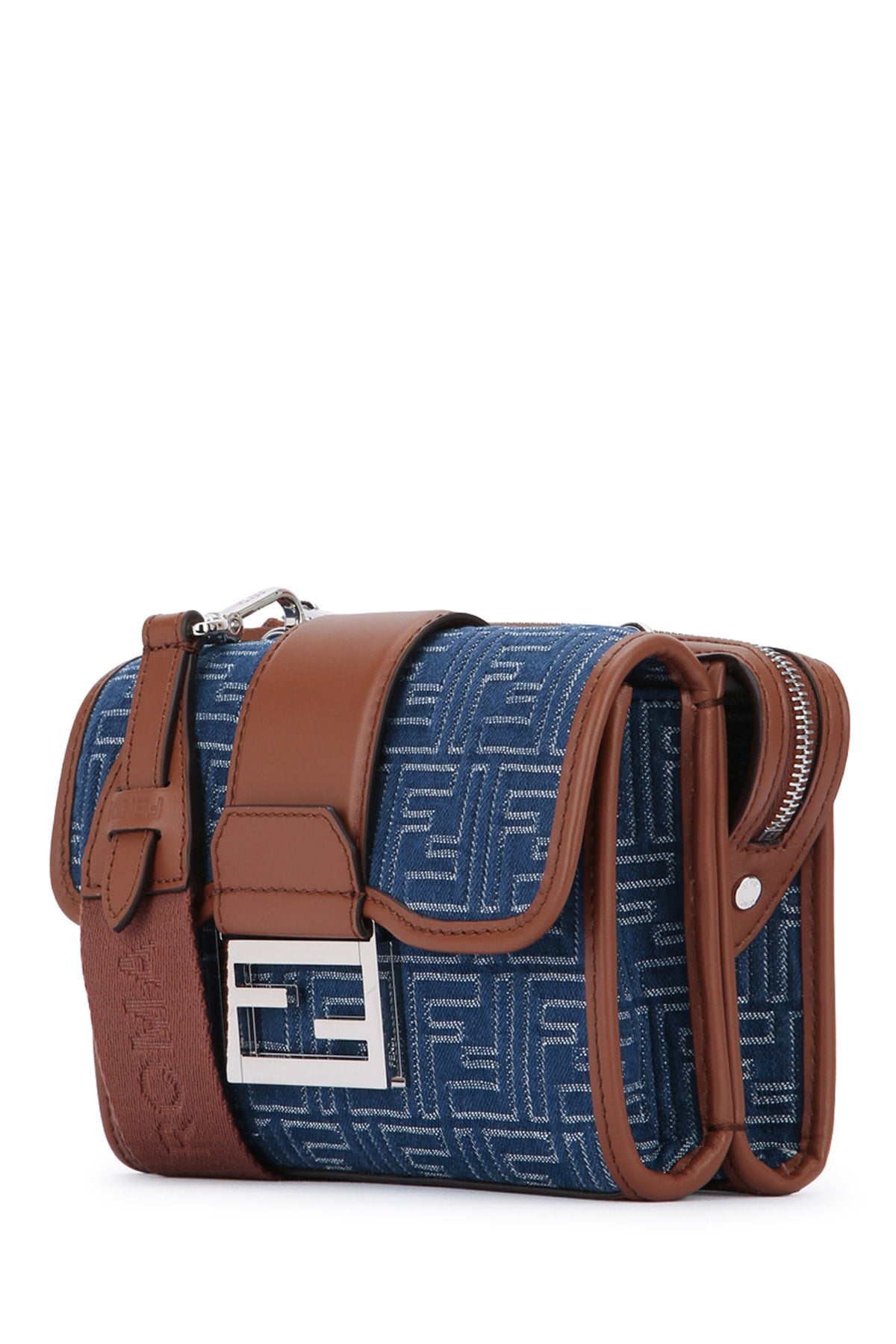 FENDI BAGUETTE DOUBLE DENIM FF/DENIM For Men 100% LEATHER