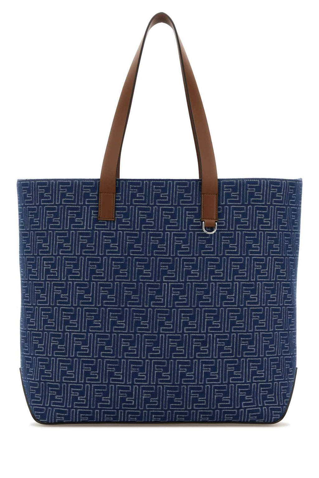 FENDI SHOPPING BAG M CANVAS STRIPES For Men Exterior: 100% Fabric Lining: 100% Fabric Finishing: Silver metal