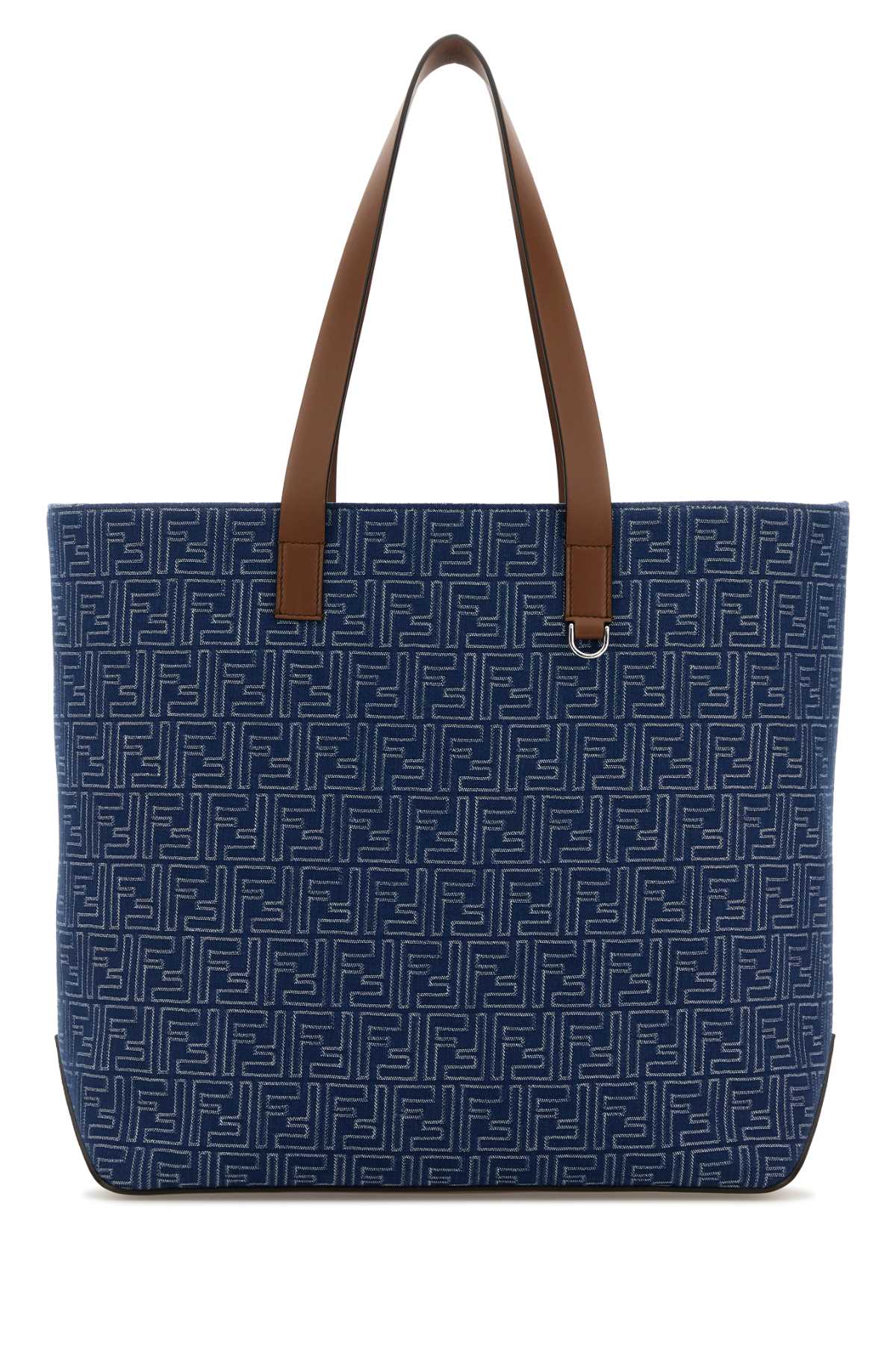 FENDI SHOPPING BAG M CANVAS STRIPES For Men Exterior: 100% Fabric Lining: 100% Fabric Finishing: Silver metal