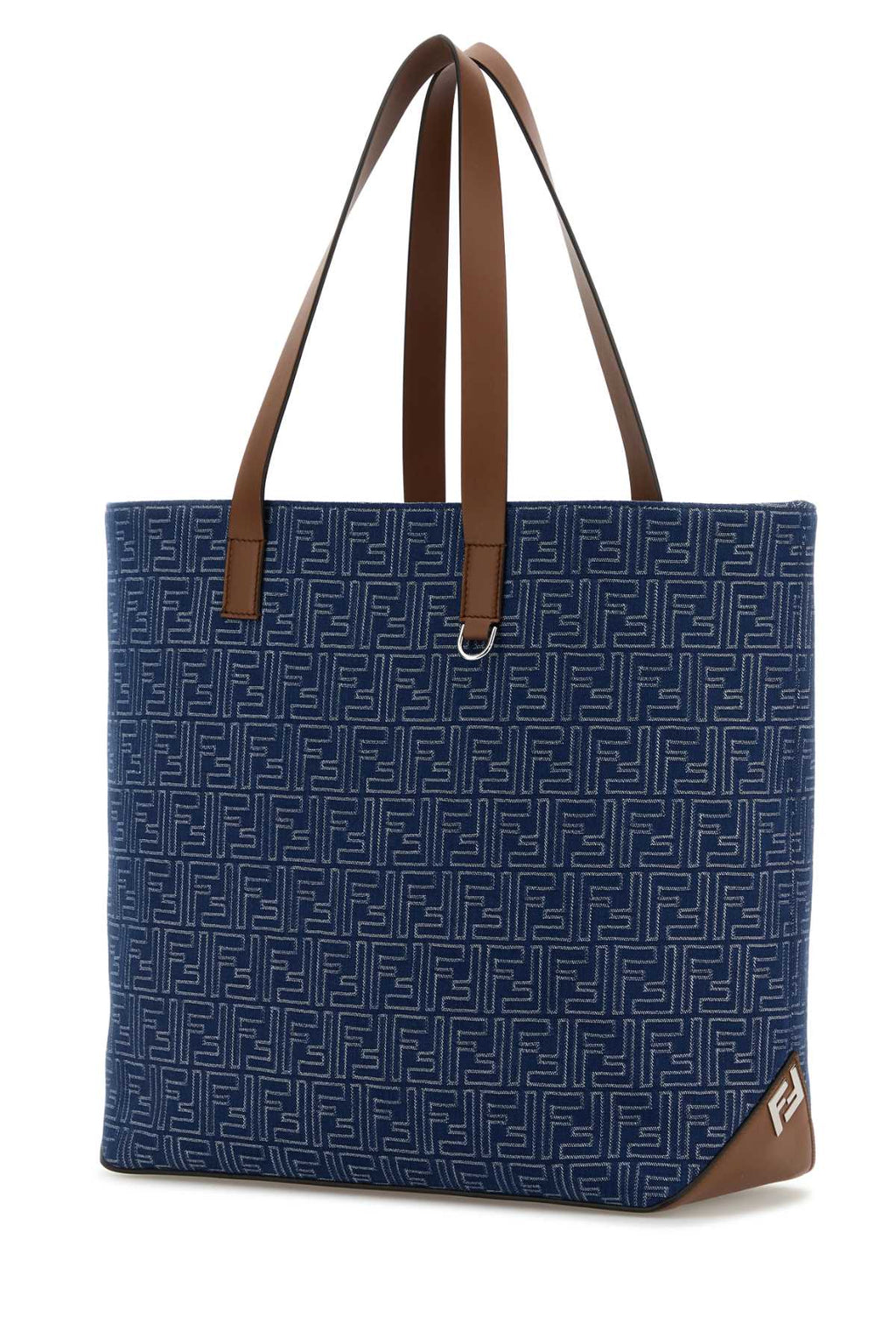 FENDI SHOPPING BAG M CANVAS STRIPES For Men Exterior: 100% Fabric Lining: 100% Fabric Finishing: Silver metal