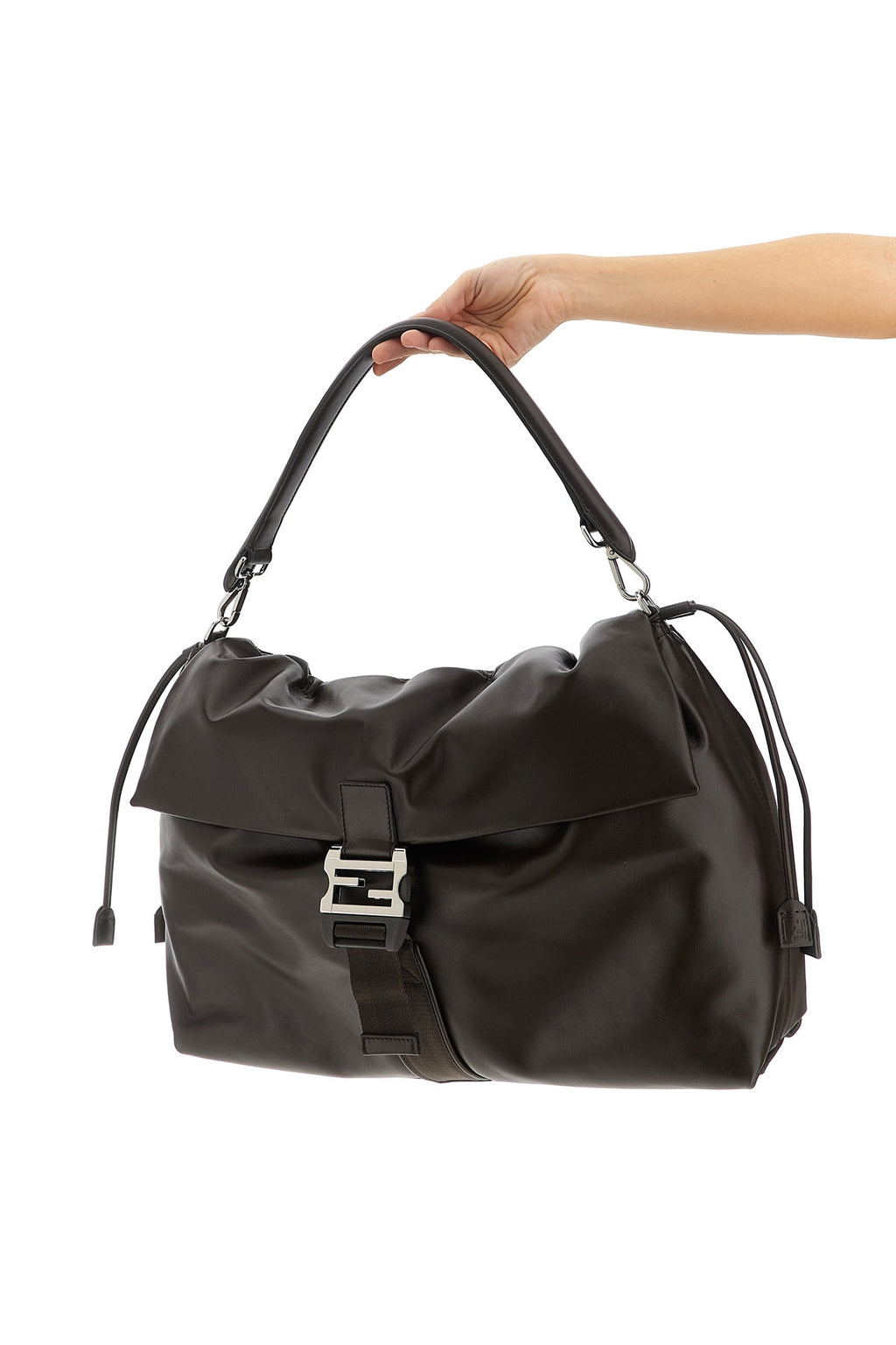 FENDI 'Fendi Flux Maxi Messanger' handbag For Men 100% calfskin leather (Bos Taurus)
