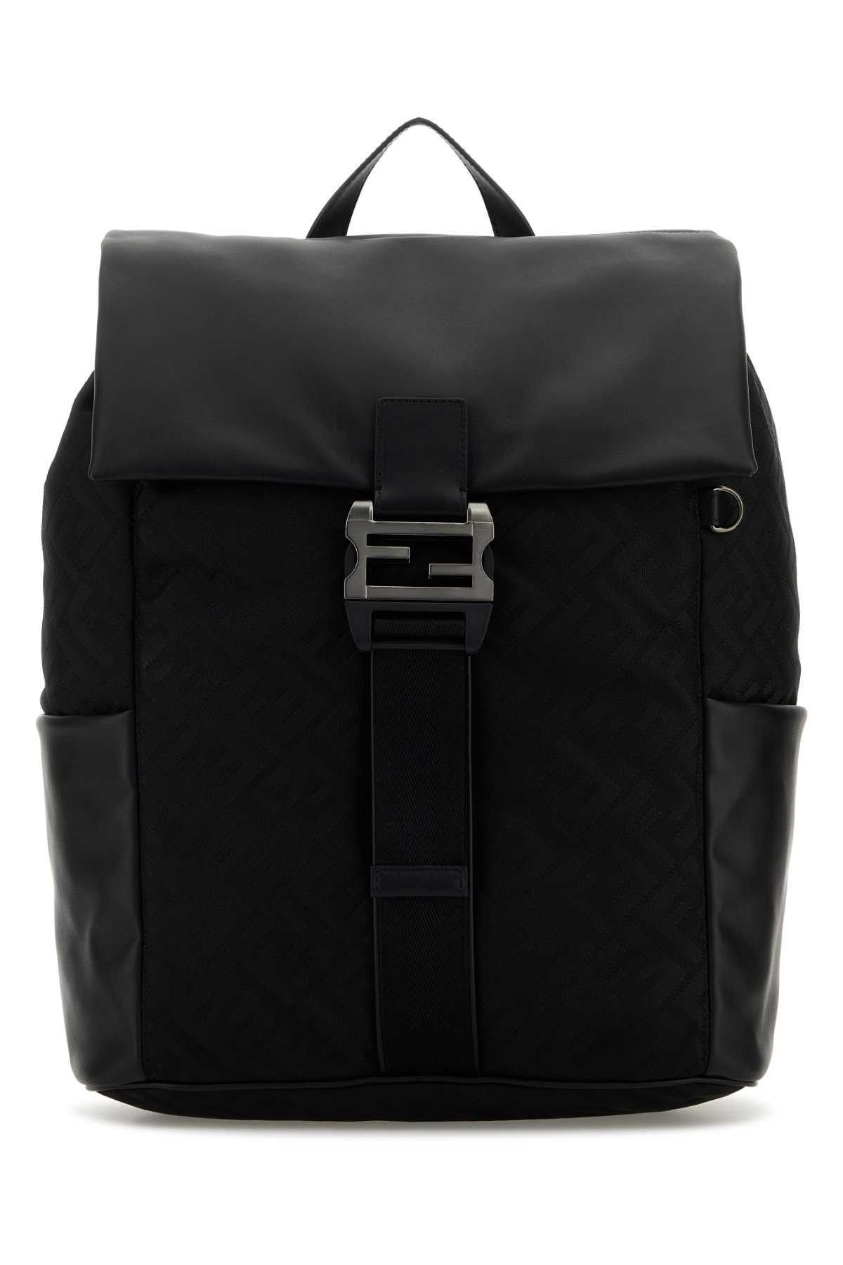 FENDI BAGUETTE BACKPACK For Men Exterior: 100% Nylon Lining: 100% Fabric Finishing: Silver metal