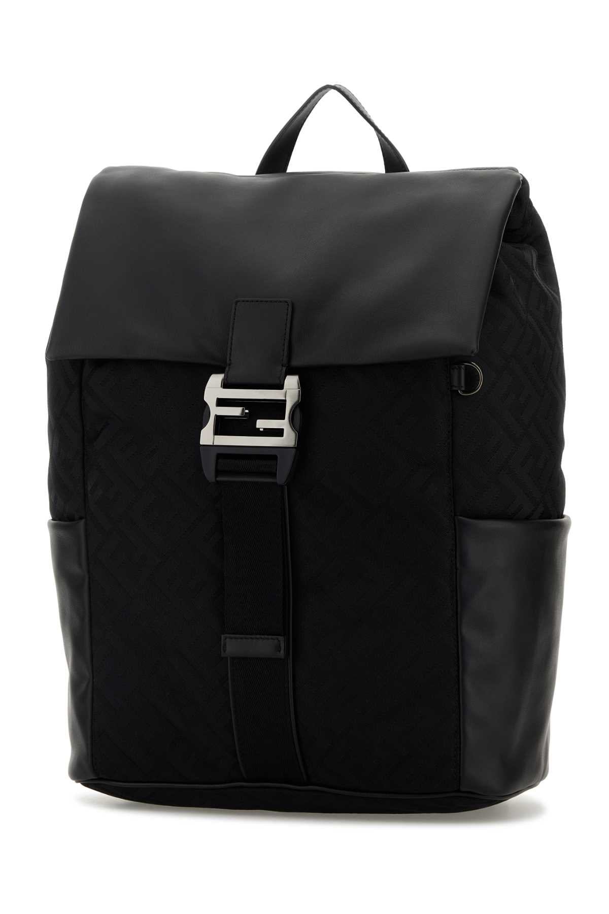 FENDI BAGUETTE BACKPACK For Men Exterior: 100% Nylon Lining: 100% Fabric Finishing: Silver metal