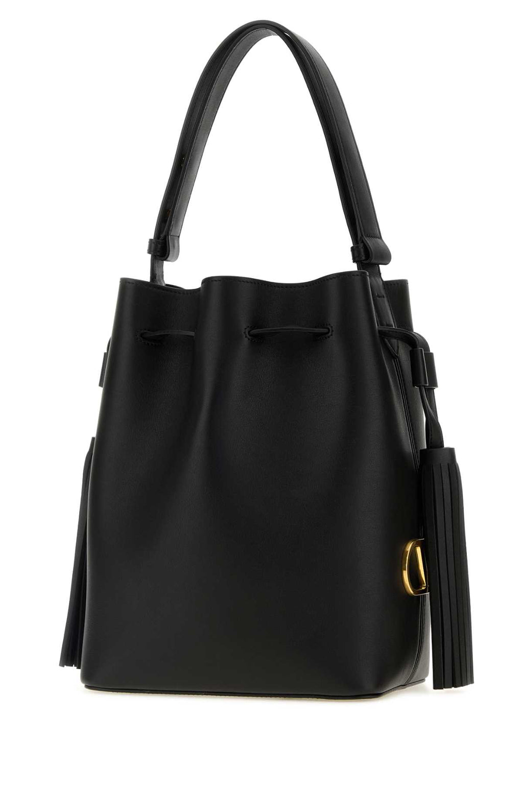 VALENTINO GARAVANI DRAWSTRING BAG | SO SEAU For Women Exterior: 100% Leather Lining: 100% Suede Finishing: Antiqued golden metal