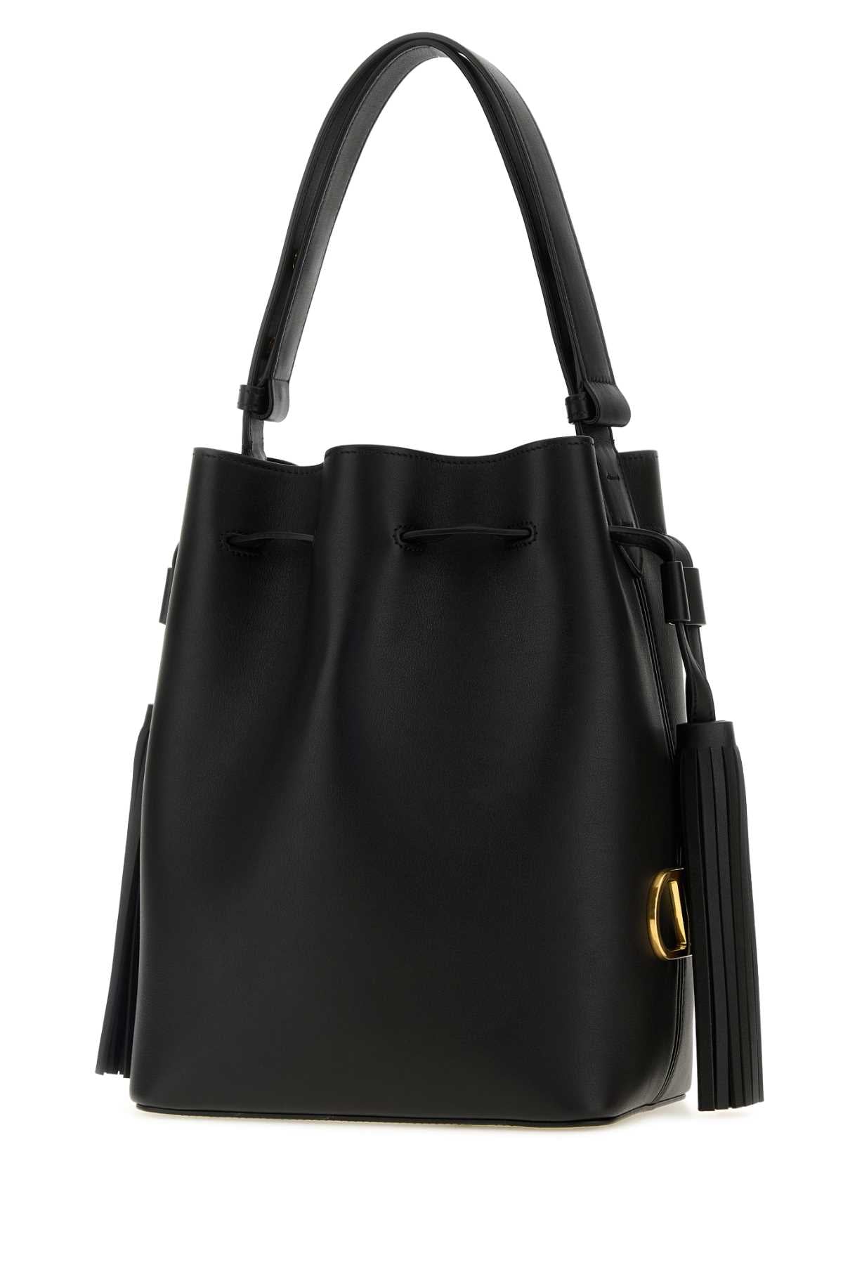 VALENTINO GARAVANI DRAWSTRING BAG | SO SEAU For Women Exterior: 100% Leather Lining: 100% Suede Finishing: Antiqued golden metal