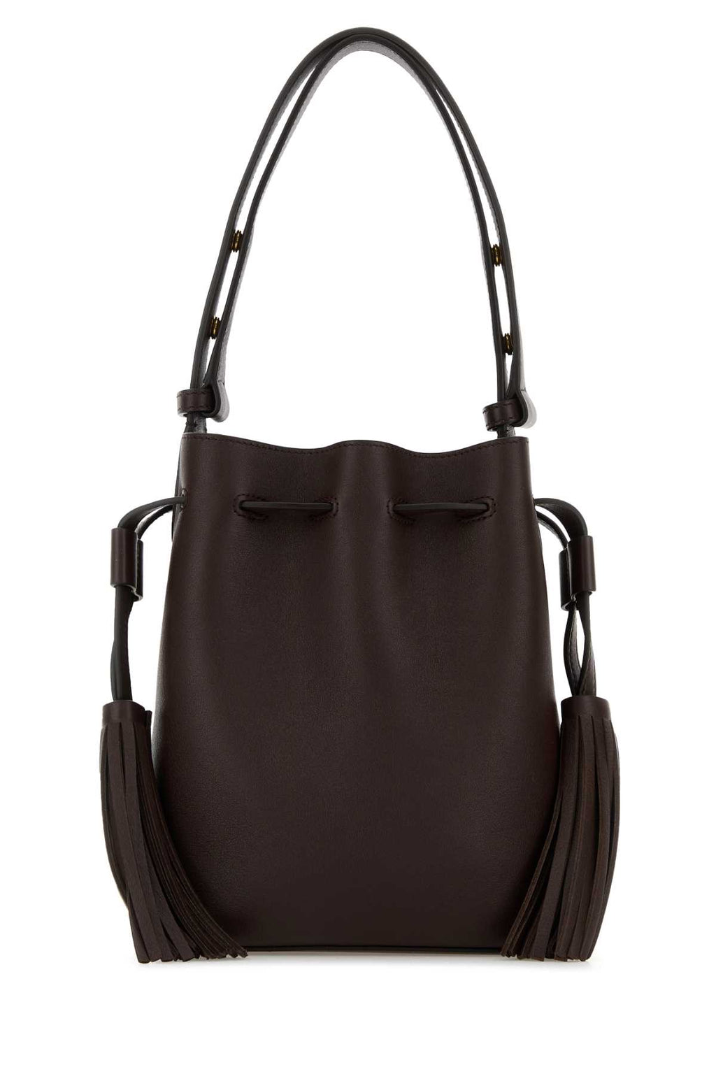 VALENTINO GARAVANI SMALL DRAWSTRING BAG | SO For Women Exterior: 100% Leather Lining: 100% Suede Finishing: Golden metal