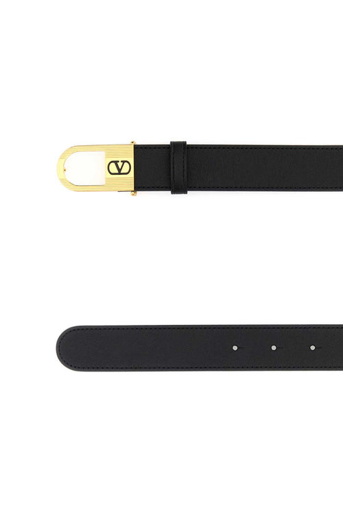 VALENTINO GARAVANI BELT H. 30 | VLOGO SIGNAT For Women Exterior: 100% Calf Finishing: Golden metal
