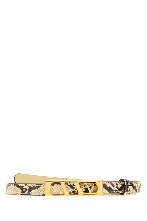 VALENTINO GARAVANI BELT H.15 | VLOGO SIGNATU For Women Exterior: 100% Python Finishing: Golden metal