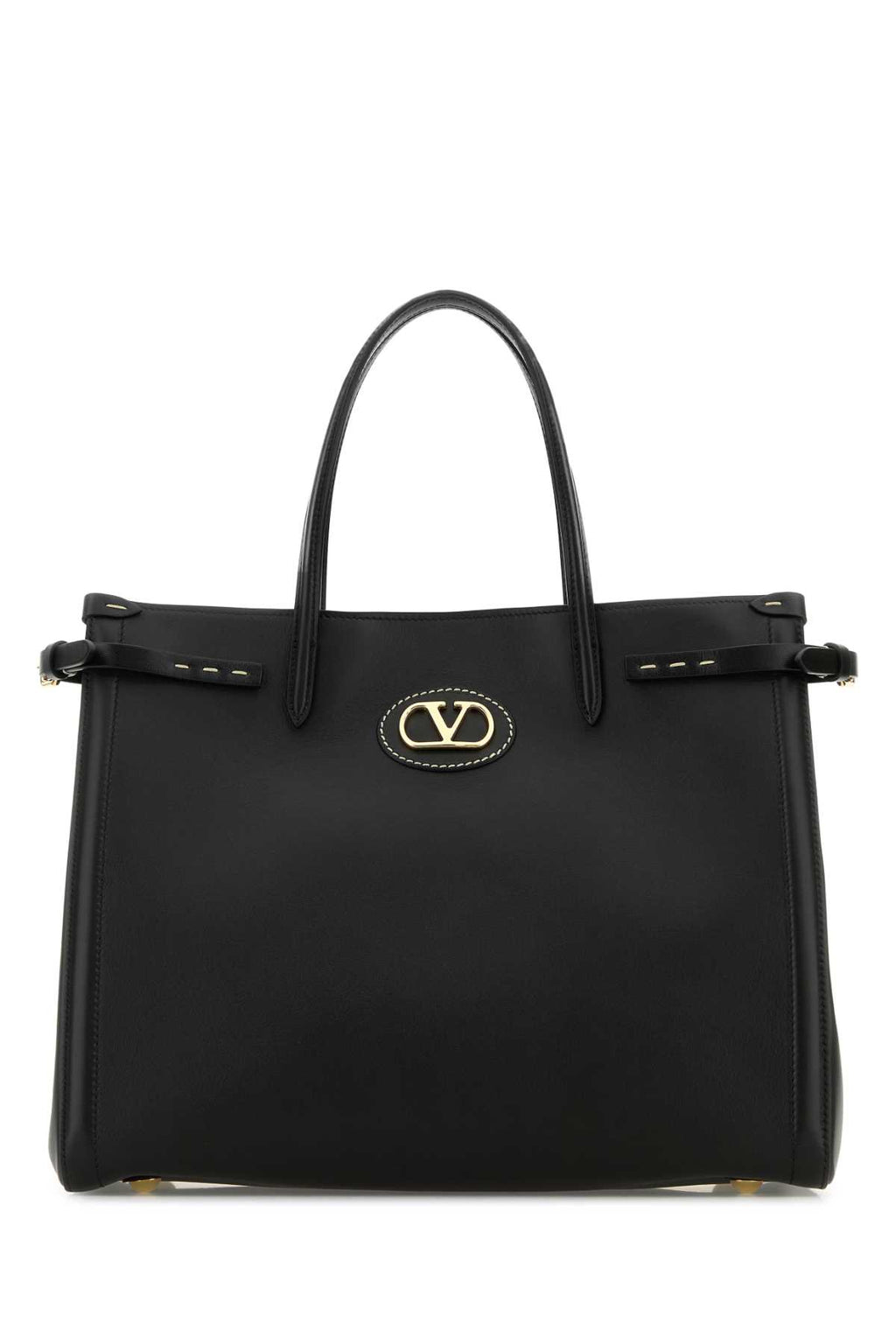 VALENTINO GARAVANI MEDIUM TOTE | ANTIBES | V For Women Exterior: 100% Leather Finishing: Golden metal