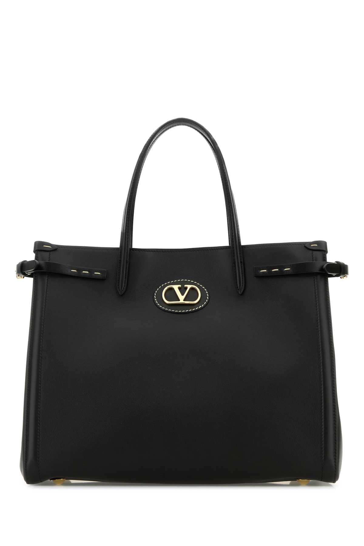 VALENTINO GARAVANI MEDIUM TOTE | ANTIBES | V For Women Exterior: 100% Leather Finishing: Golden metal