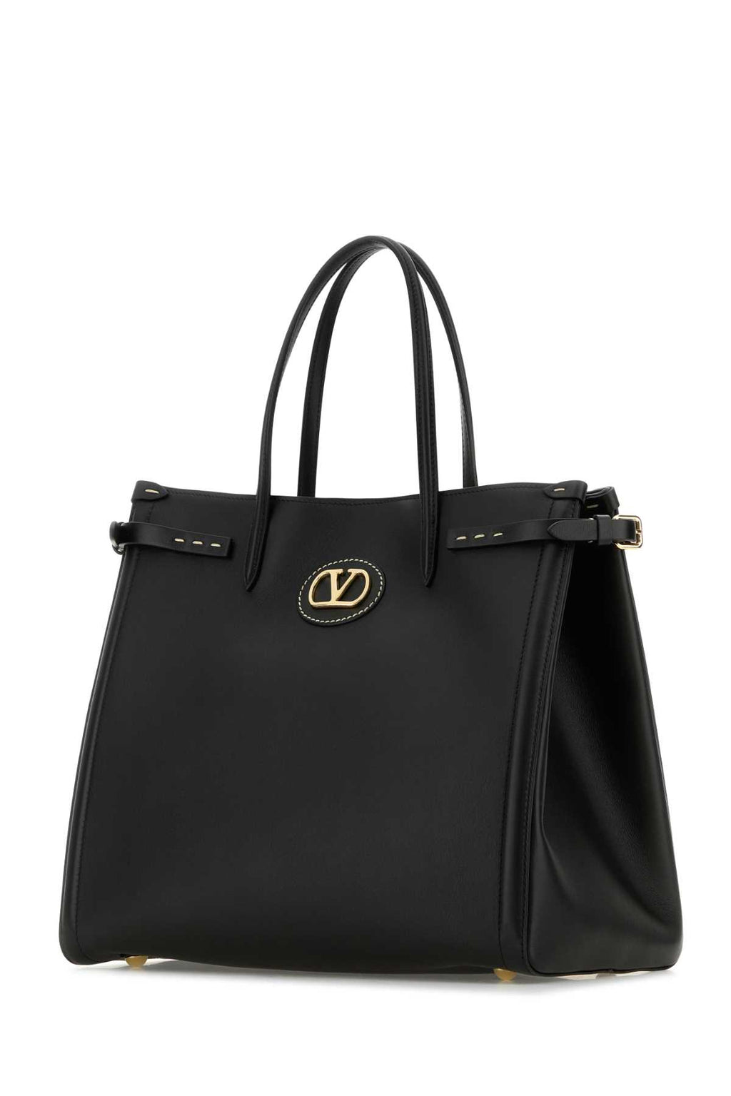 VALENTINO GARAVANI MEDIUM TOTE | ANTIBES | V For Women Exterior: 100% Leather Finishing: Golden metal