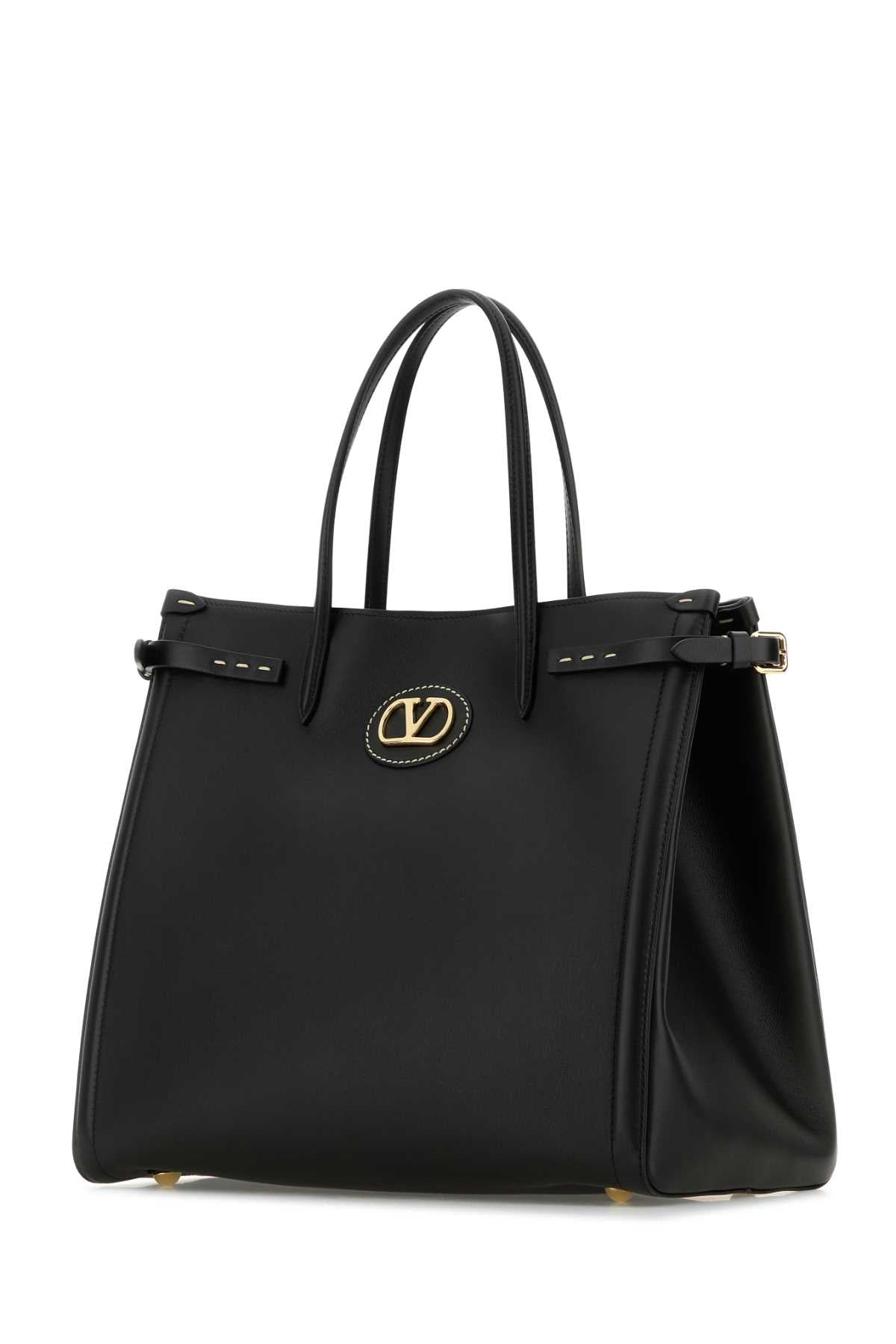 VALENTINO GARAVANI MEDIUM TOTE | ANTIBES | V For Women Exterior: 100% Leather Finishing: Golden metal