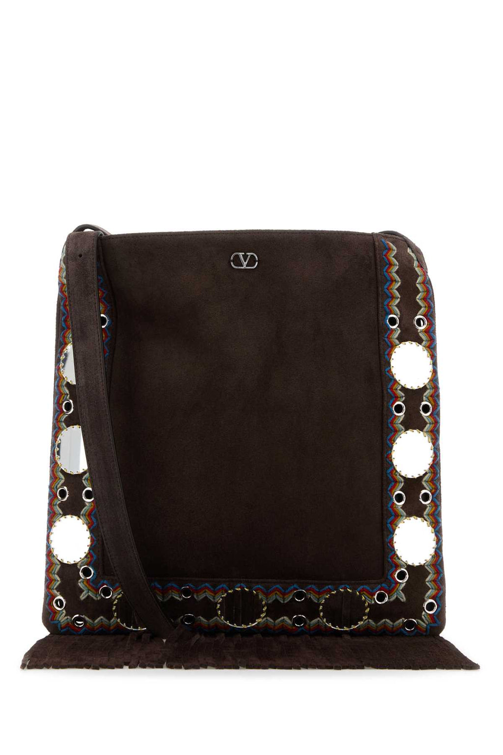 VALENTINO GARAVANI CROSS BODY | NELLCOTE | F For Women Exterior: 100% Suede Lining: 100% Suede Finishing: Silver metal