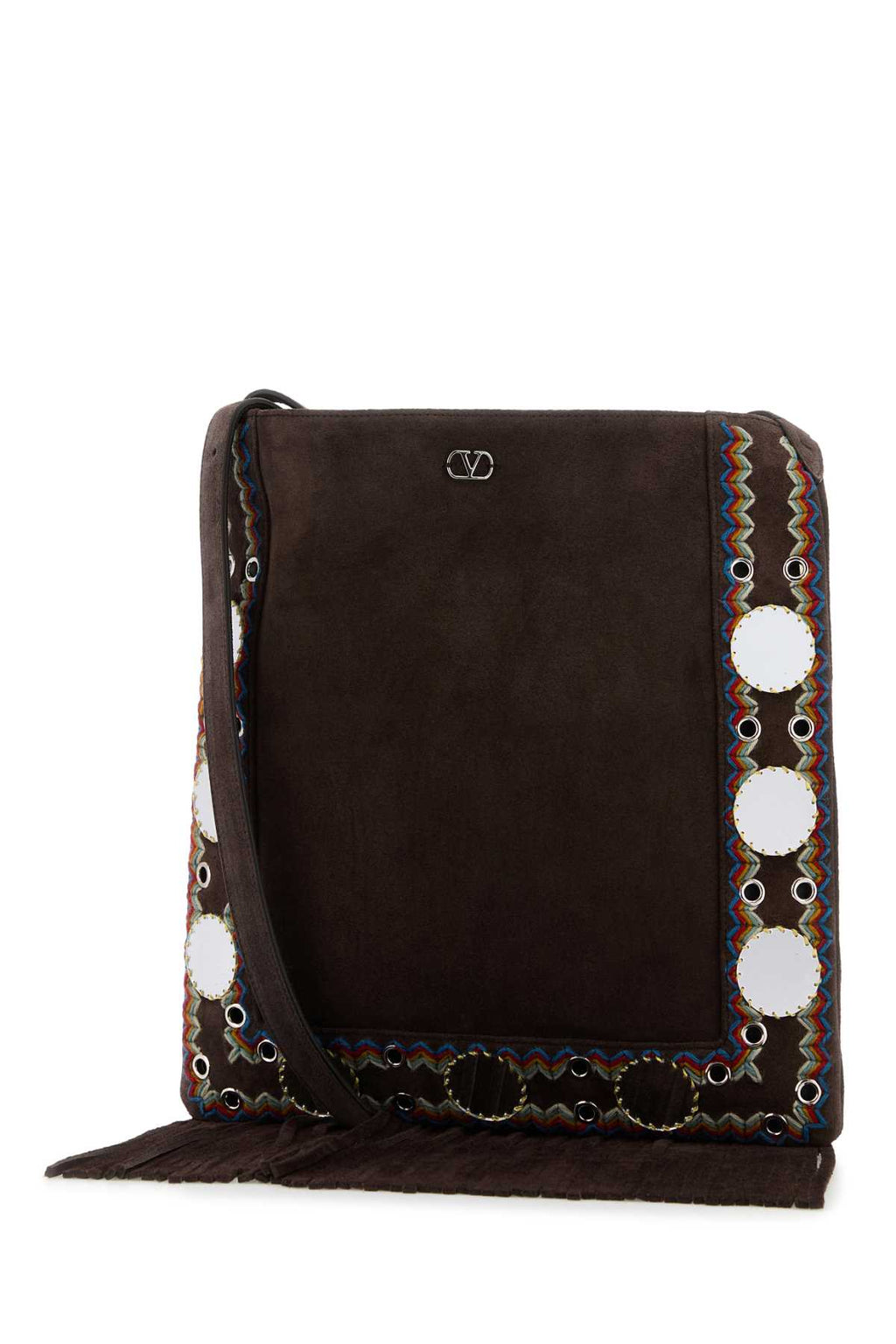 VALENTINO GARAVANI CROSS BODY | NELLCOTE | F For Women Exterior: 100% Suede Lining: 100% Suede Finishing: Silver metal