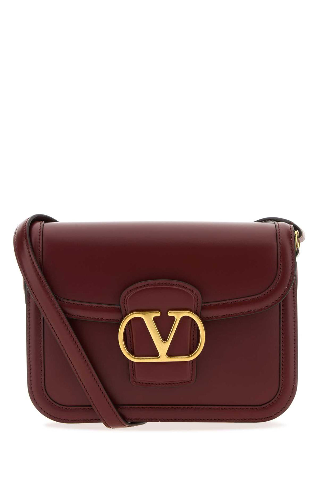 VALENTINO GARAVANI SMALL SHOULDER BAG | 9TO5 For Women Exterior: 100% Leather Lining: 100% Leather Finishing: Antiqued golden metal