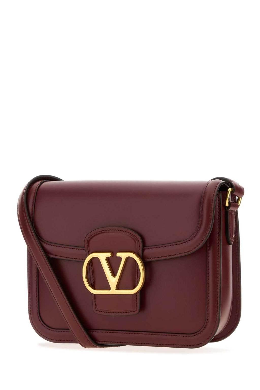 VALENTINO GARAVANI SMALL SHOULDER BAG | 9TO5 For Women Exterior: 100% Leather Lining: 100% Leather Finishing: Antiqued golden metal