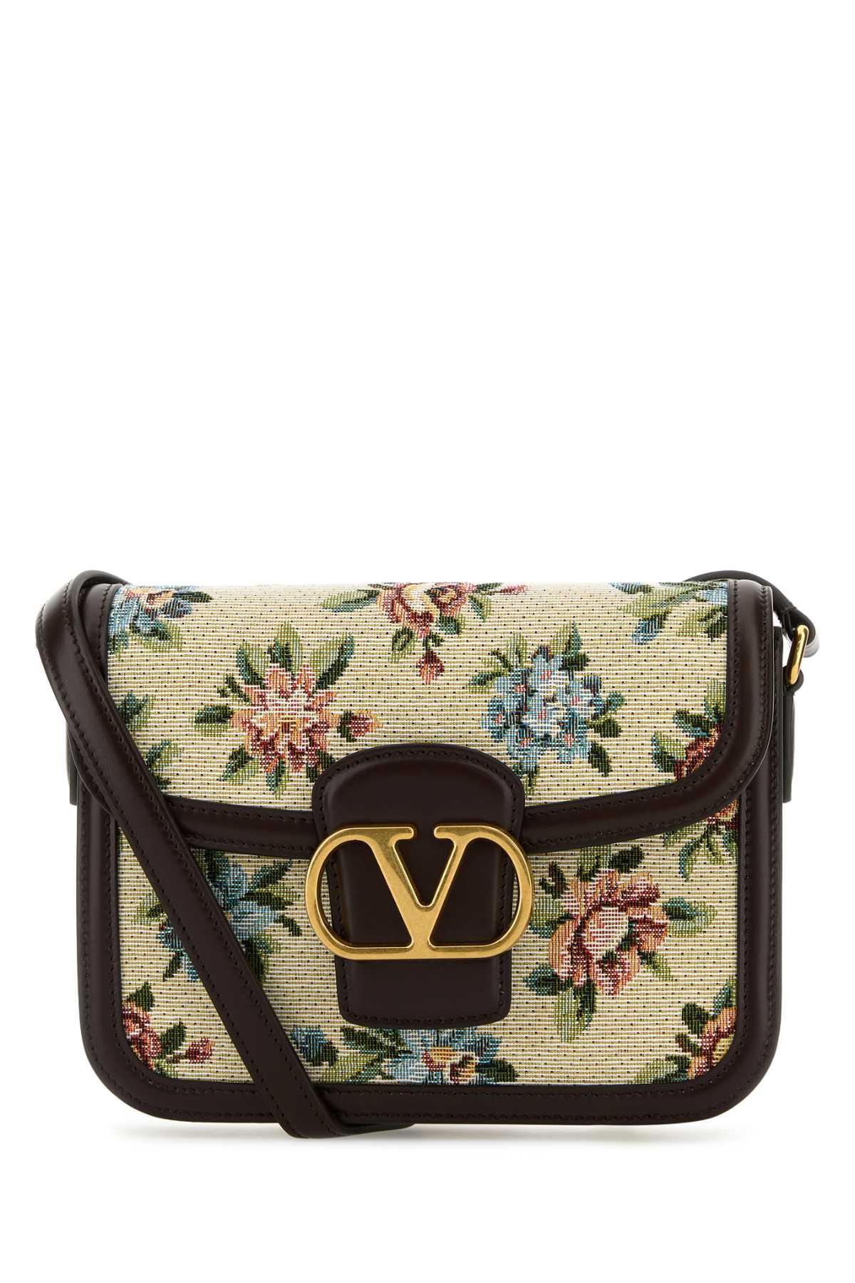 VALENTINO GARAVANI SMALL SHOULDER BAG | 9TO5 For Women Exterior: 100% Fabric 100% Leather Lining: 100% Leather Finishing: Antiqued golden metal