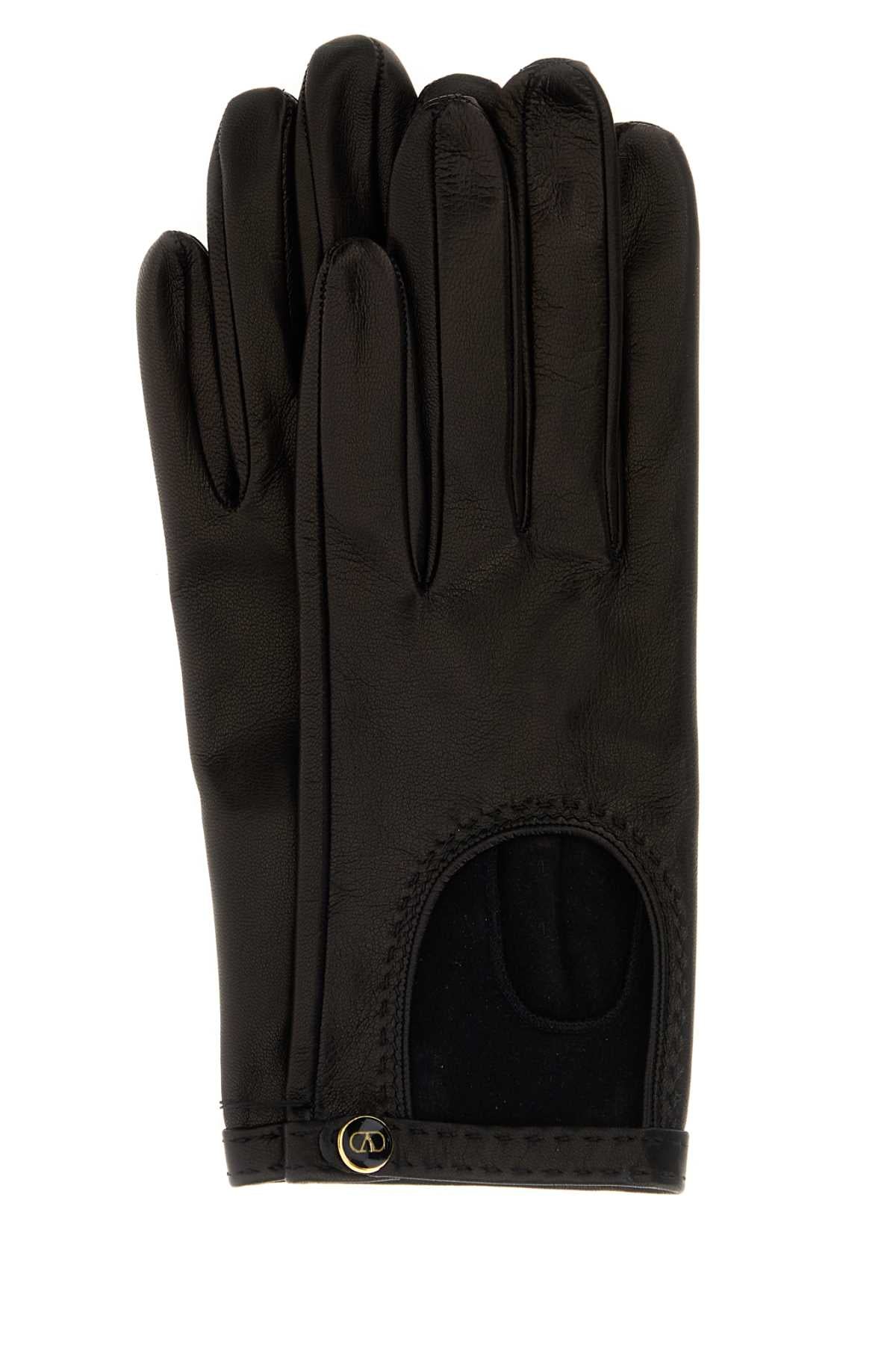 VALENTINO GARAVANI DRIVER GLOVES (L.22cm) | For Women Exterior: 100% Lamb