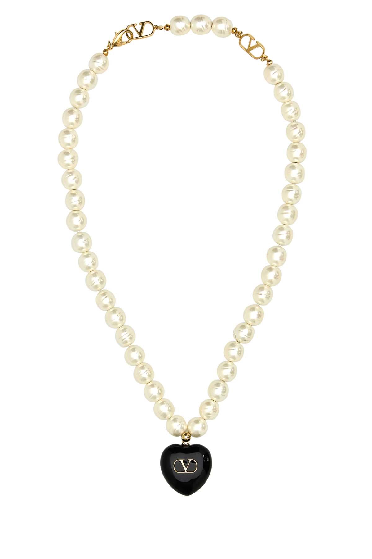 VALENTINO GARAVANI NECKLACE (L.45) | COEUR R For Women Exterior: 100% Pearls Finishing color: Gold