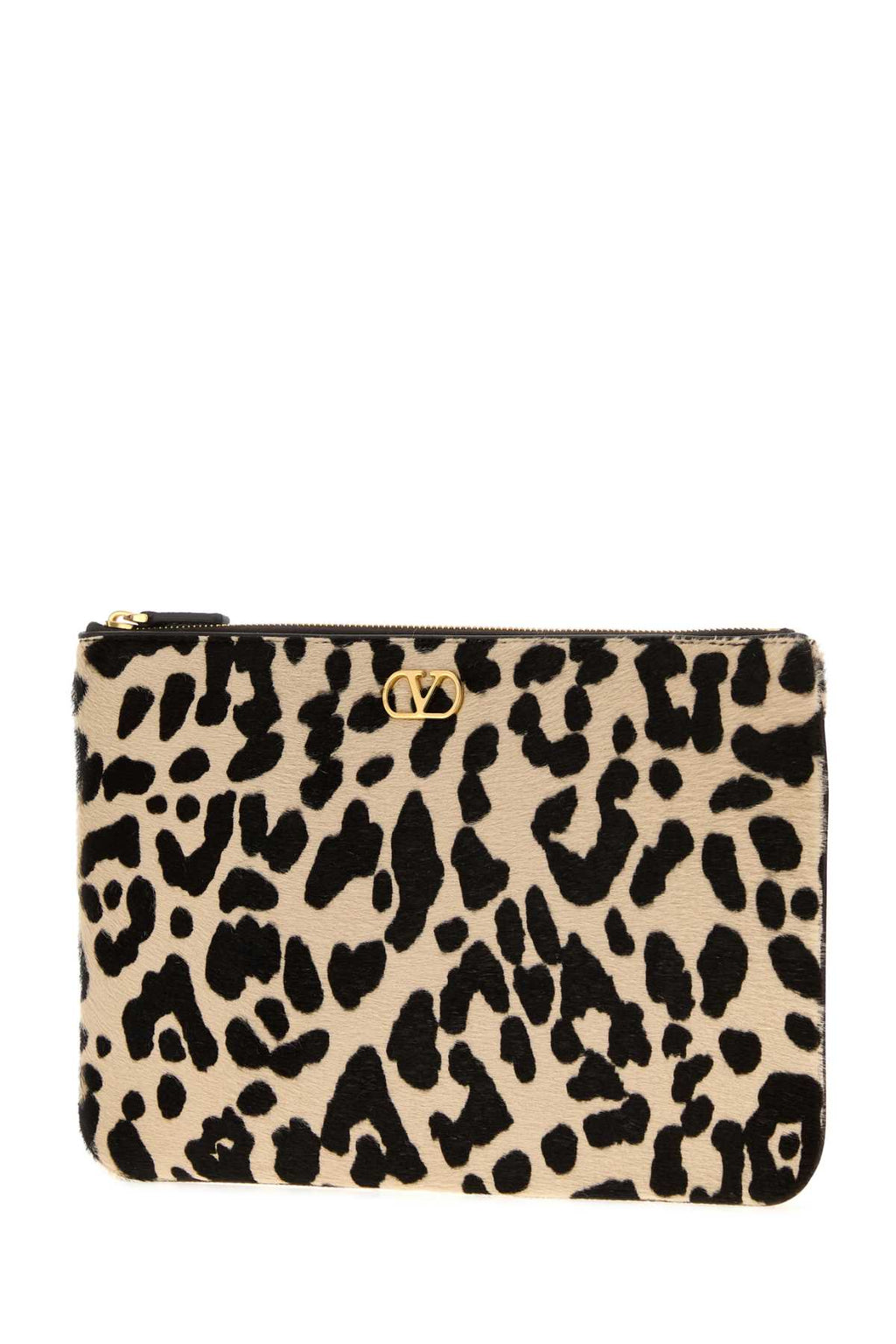 VALENTINO GARAVANI MEDIUM FLAT POUCH | VLOGO For Women CALF LEATHER - BOS TAURUS