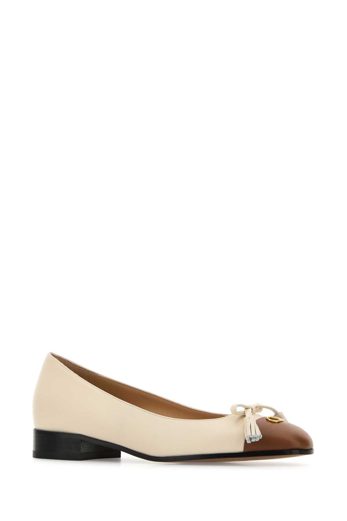 VALENTINO GARAVANI BALLERINA | VG VALET DU R For Women Exterior: 100% Leather Interior: 100% Leather Sole: Leather