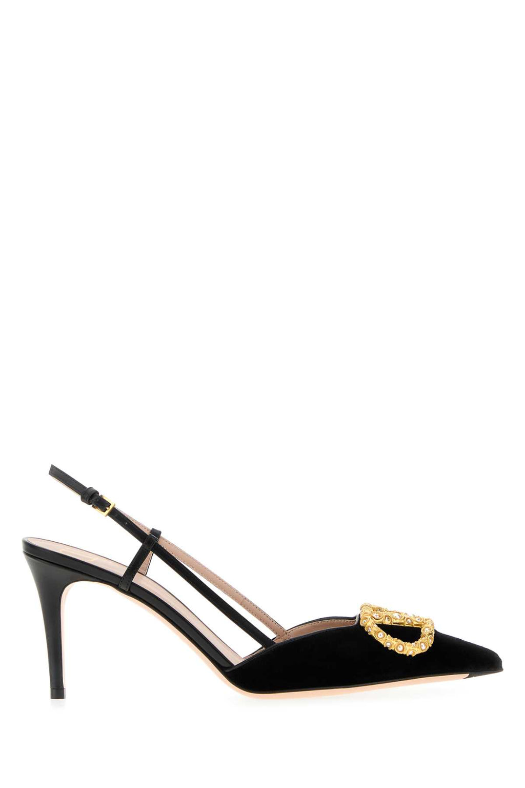 VALENTINO GARAVANI SLING BACK | VLOGO SIGNAT For Women Exterior: 100% Fabric Interior: 100% Leather Sole: Leather