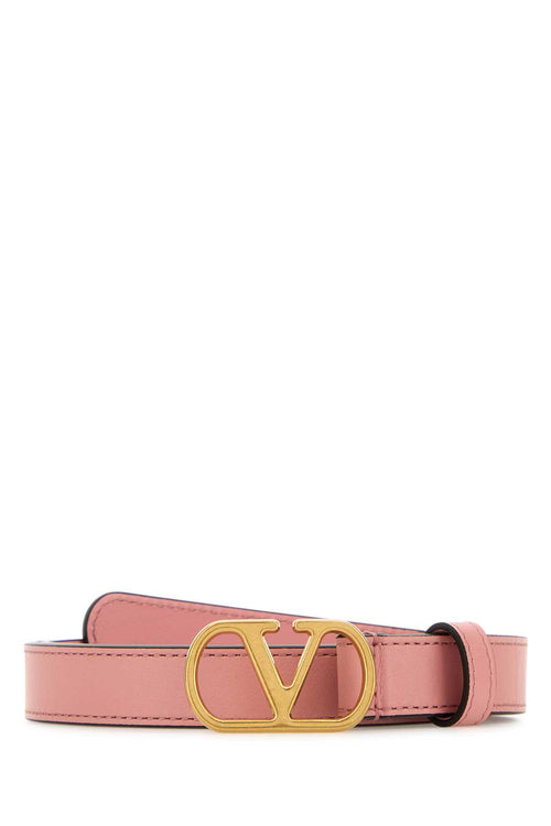 VALENTINO GARAVANI BELT H. 20 | VLOGO SIGNAT For Women Exterior: 100% Leather Finishing: Golden metal