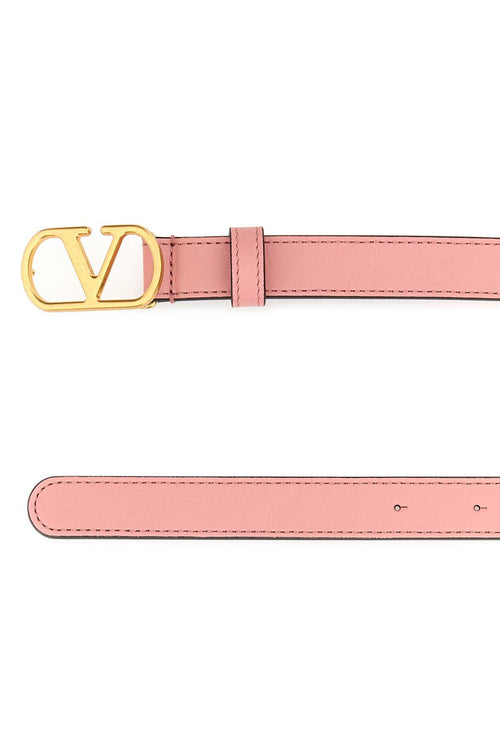 VALENTINO GARAVANI BELT H. 20 | VLOGO SIGNAT For Women Exterior: 100% Leather Finishing: Golden metal