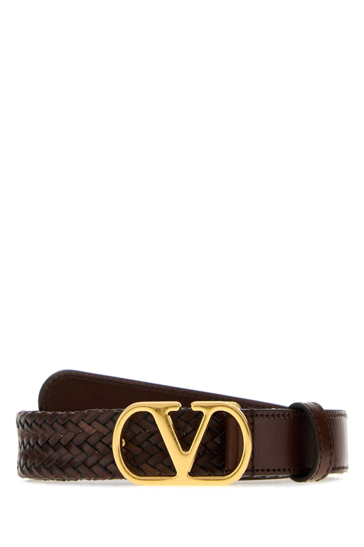 VALENTINO GARAVANI BELT H. 25 | VLOGO SIGNAT For Women Exterior: 100% Leather Finishing: Golden metal