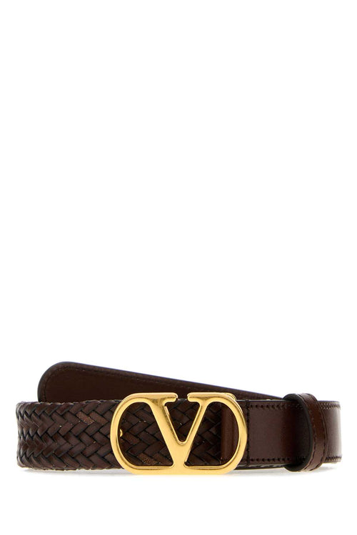 VALENTINO GARAVANI BELT H. 25 | VLOGO SIGNAT For Women Exterior: 100% Leather Finishing: Golden metal