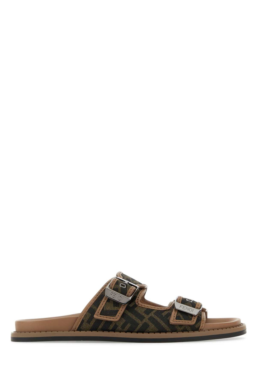 FENDI SANDALO For Men Exterior: 100% Fabric Interior: 100% Leather Sole: Rubber