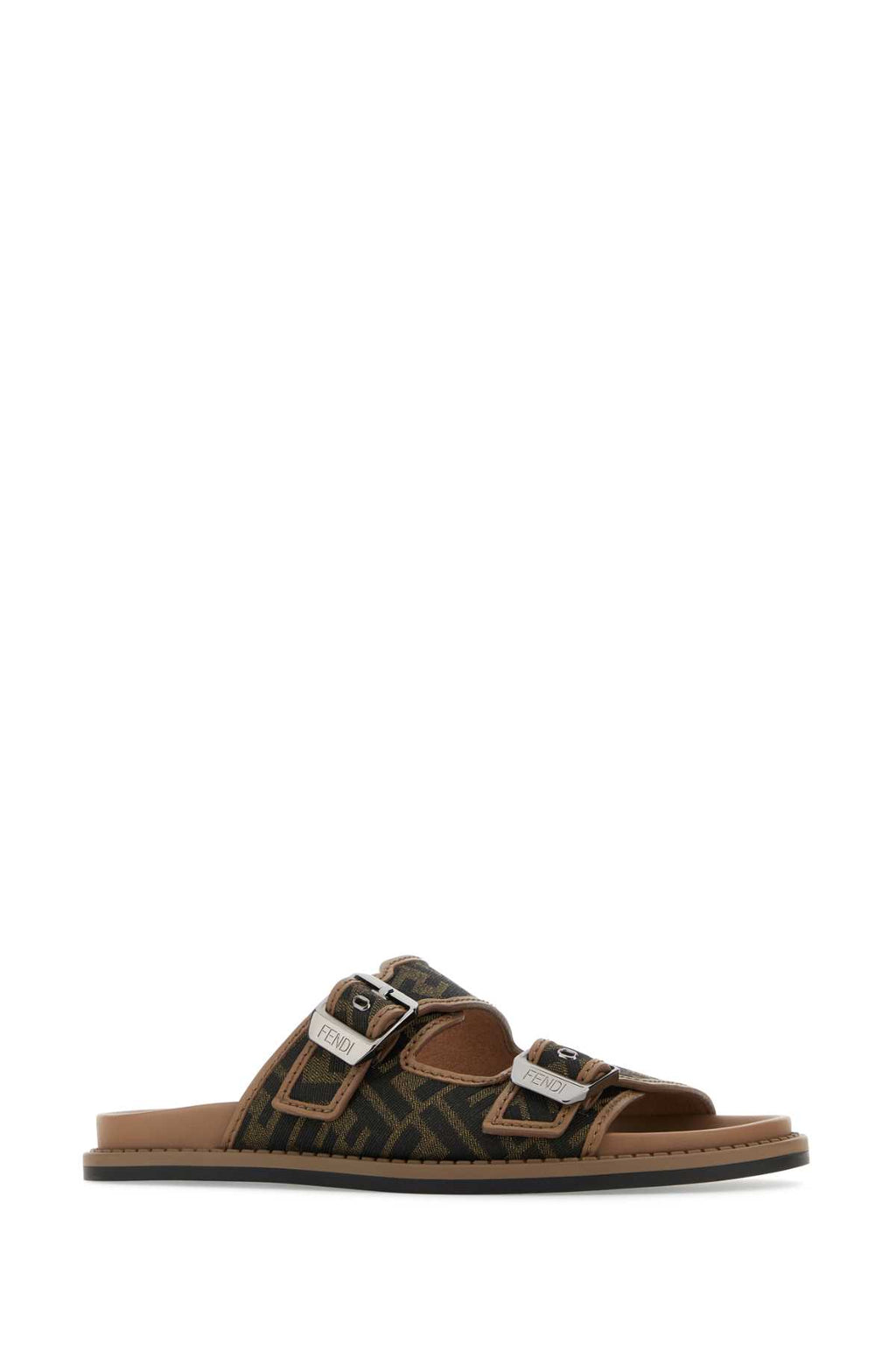 FENDI SANDALO For Men Exterior: 100% Fabric Interior: 100% Leather Sole: Rubber