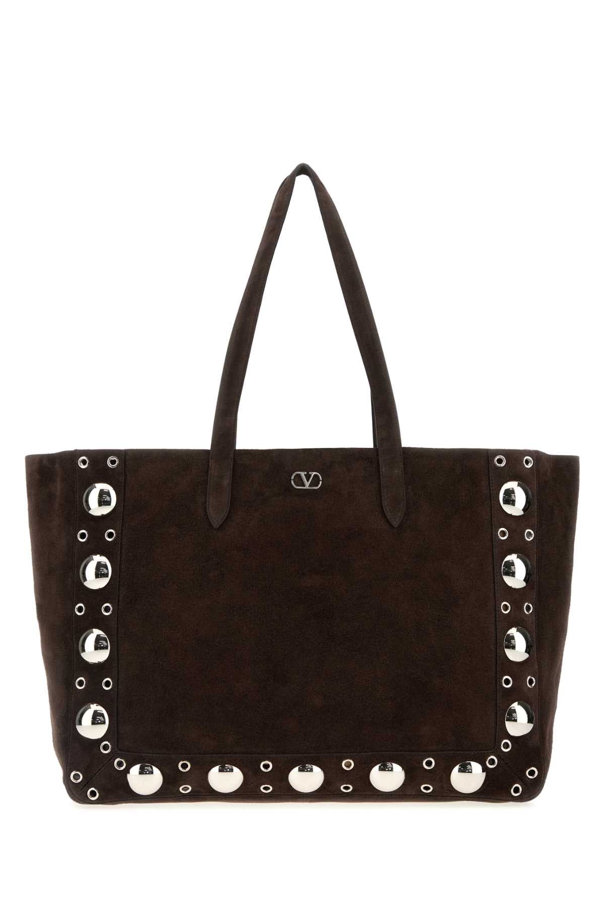 VALENTINO GARAVANI LARGE TOTE | NELLCOTE | F For Men Exterior: 100% Suede Lining: 100% Suede Finishing: Silver metal