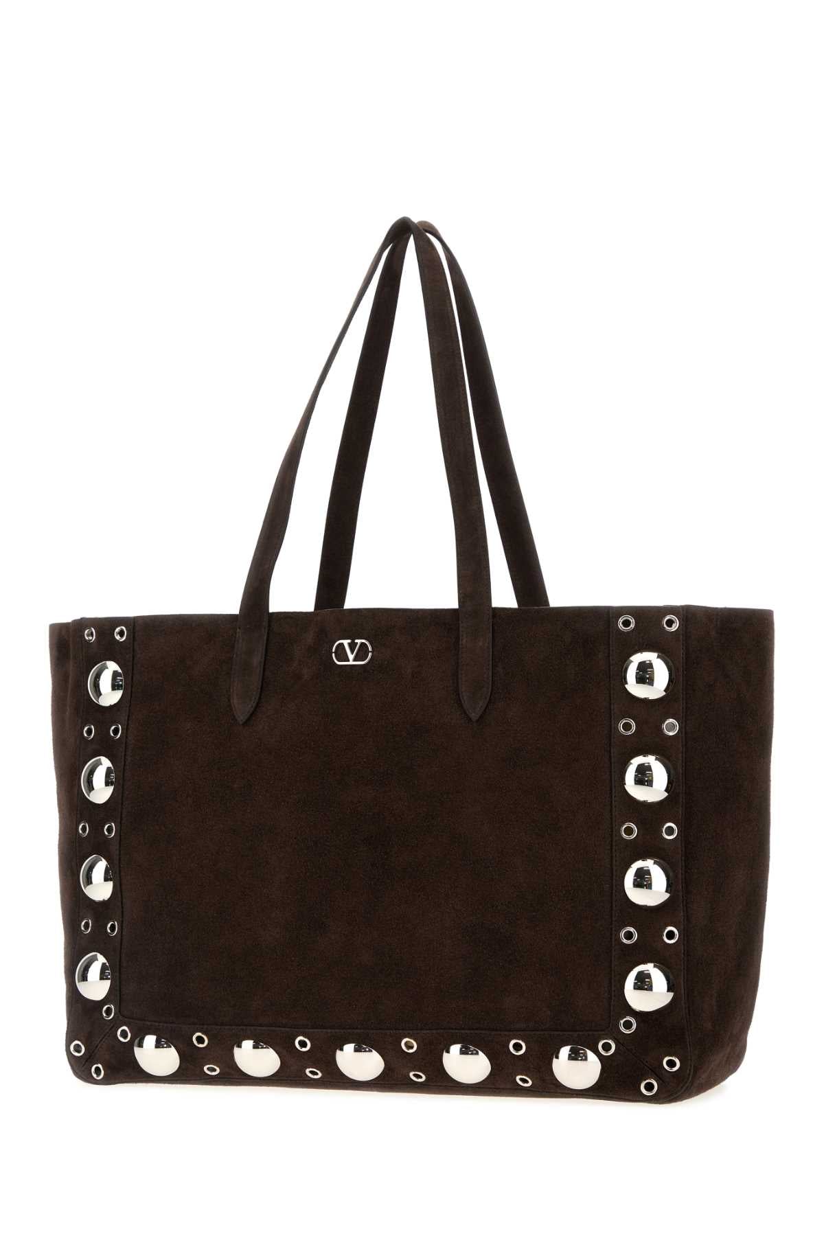 VALENTINO GARAVANI LARGE TOTE | NELLCOTE | F For Men Exterior: 100% Suede Lining: 100% Suede Finishing: Silver metal