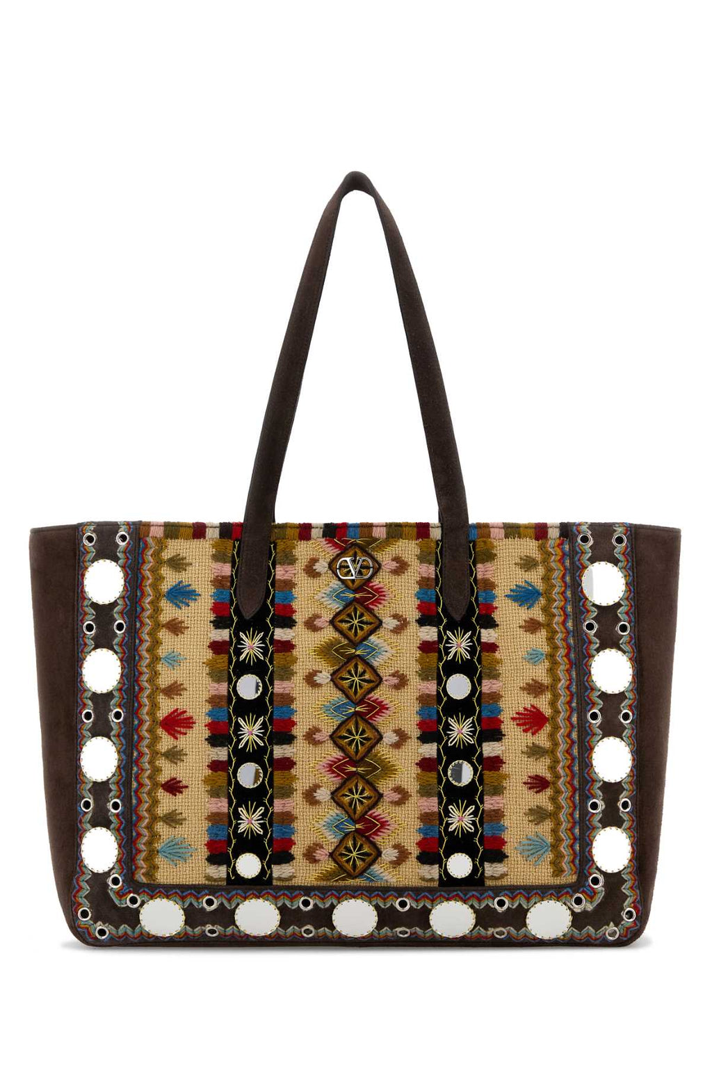 VALENTINO GARAVANI TOTE | NELLCOTE | RIC.GEO For Men Exterior: 100% Fabric 100% Suede Lining: 100% Suede Finishing: Palladium