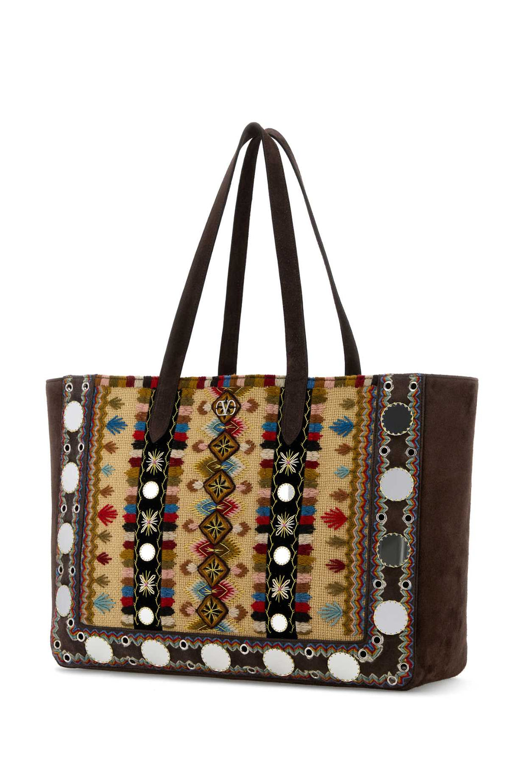 VALENTINO GARAVANI TOTE | NELLCOTE | RIC.GEO For Men Exterior: 100% Fabric 100% Suede Lining: 100% Suede Finishing: Palladium