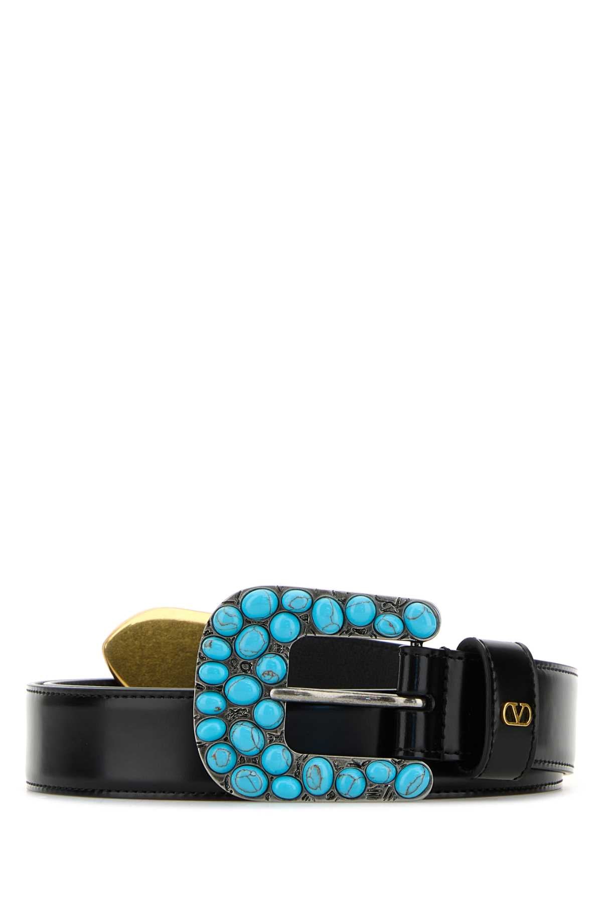 VALENTINO GARAVANI BUCKLE BELT | VLOGO SIGNA For Men Exterior: 100% Leather Finishing: Silver metal