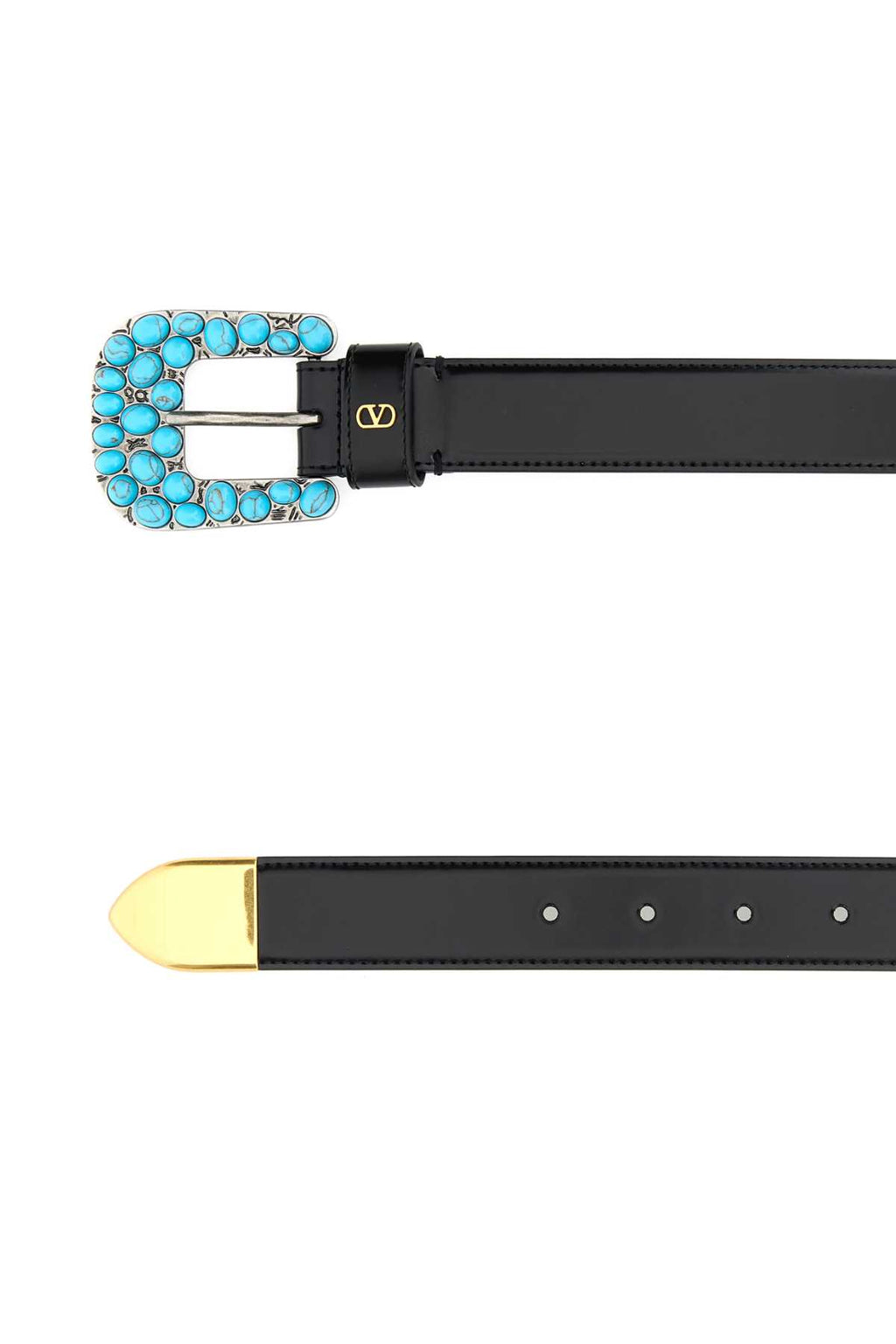 VALENTINO GARAVANI BUCKLE BELT | VLOGO SIGNA For Men Exterior: 100% Leather Finishing: Silver metal
