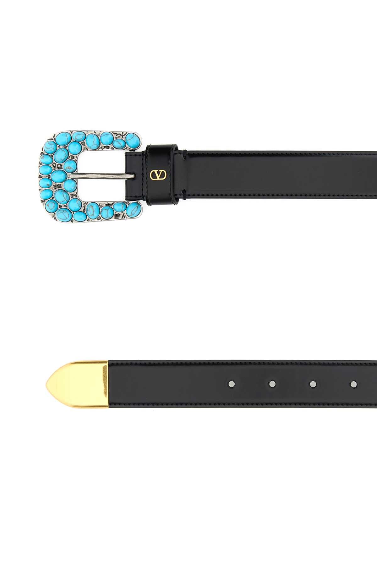 VALENTINO GARAVANI BUCKLE BELT | VLOGO SIGNA For Men Exterior: 100% Leather Finishing: Silver metal