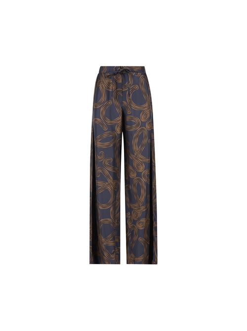 Pantaloni in twill di seta