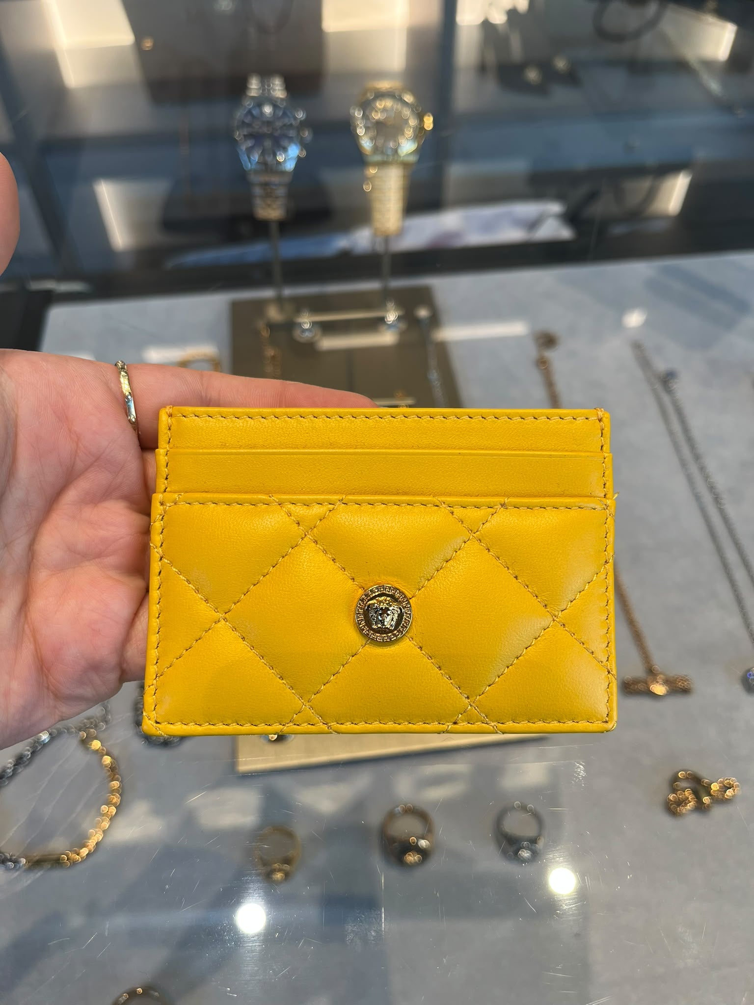 La Medusa Quilted Card Case