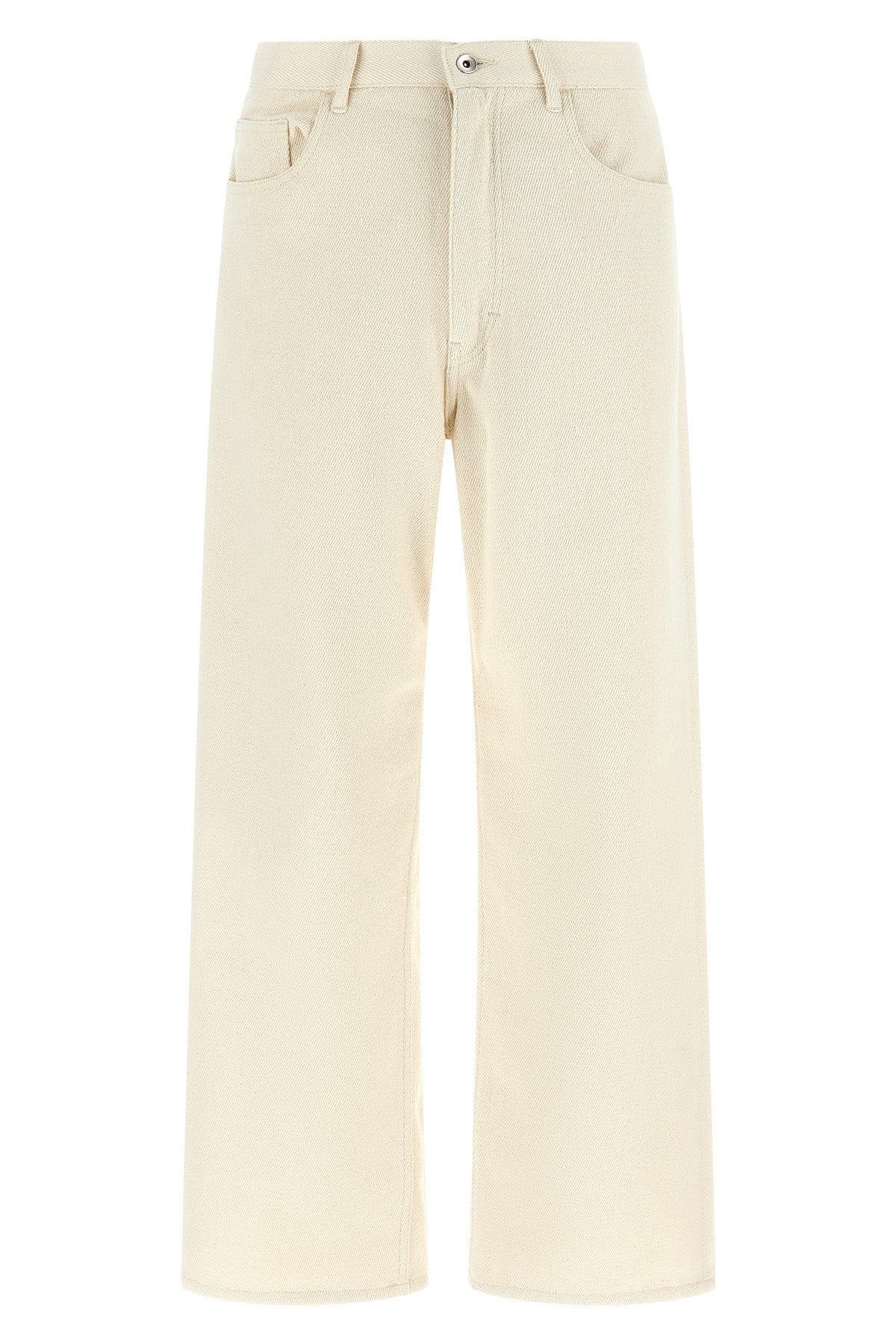Noil silk pants