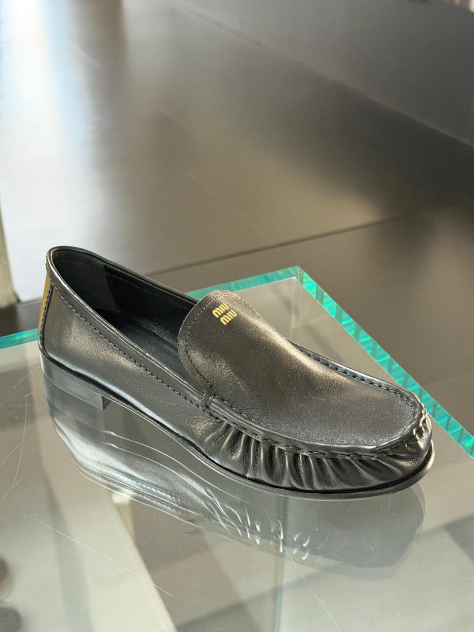 Leather loafers