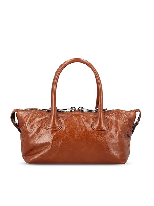 Borsa a mano in pelle lucida
