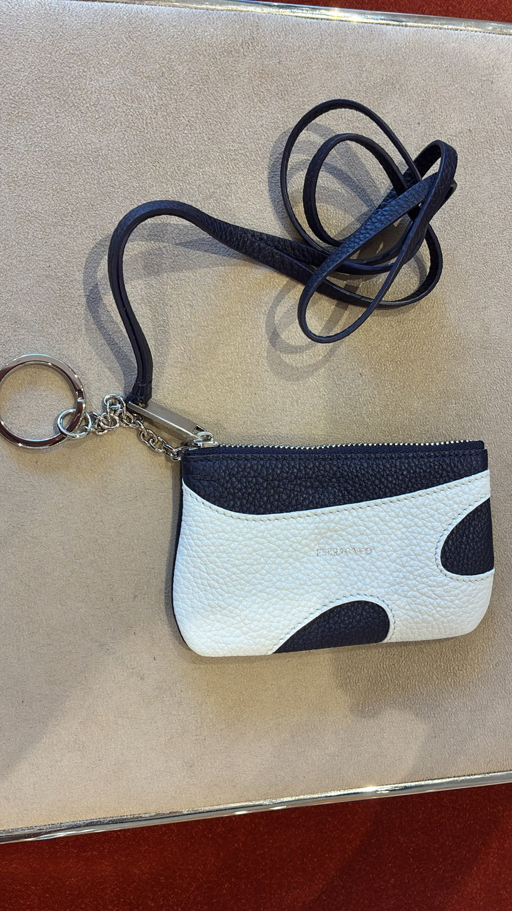 Ferragamo Leather Lanyard Pouch